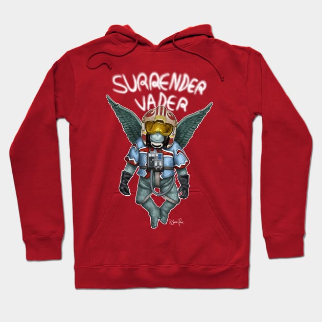 Surrender Vader Hoodie by Art By James Hance